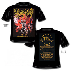 Malevolent Creation - The Ten Commandments (Short Sleeved T-Shirt: M-L-XL)