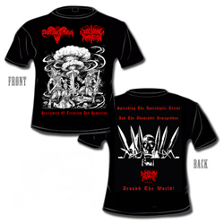 Negro Bode Terrorista/Nocturnal Damnation - Proclaimers of Terrorism and Damnation (Short Sleeved T-Shirt: S-M-L-XL)