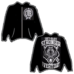Obey The Brave - Stronger Everyday (Zip Up Hoodie: M)