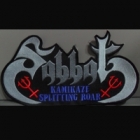 Sabbat - Kamikaze Splitting Roar (Shaped Back Patch: Silver Logo)