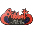 Sabbat - Kamikaze Splitting Roar (Shaped Back Patch: Red Logo)