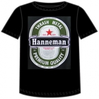 Slayer - Jeff Hanneman-Heineken (Short Sleeved T-Shirt: M)