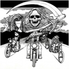 Speedwolf - Ride with Death (LP 12" White/Black Split)