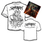 Suffocation - Pinnacle of Bedlam (Package: White Short Sleeved T-Shirt: M-L)