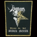 Venom - Welcome to Hell/Black Metal (Shaped Patch: Gold Border)