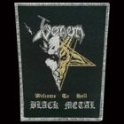 Venom - Welcome to Hell/Black Metal (Shaped Patch: Silver Border)