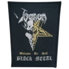 Venom - Welcome to Hell/Black Metal (Shaped Patch: Black Border)